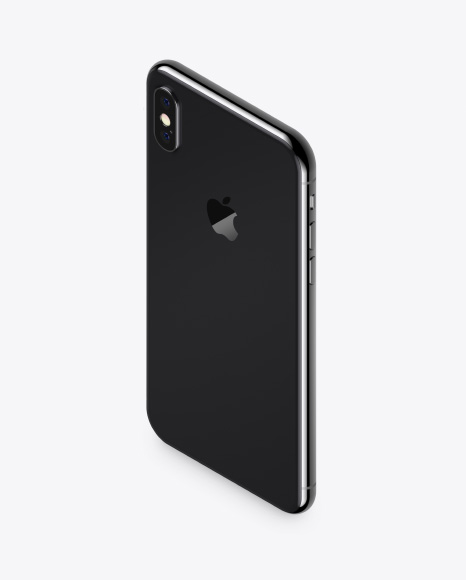 Isometric Apple iPhone X Mockup