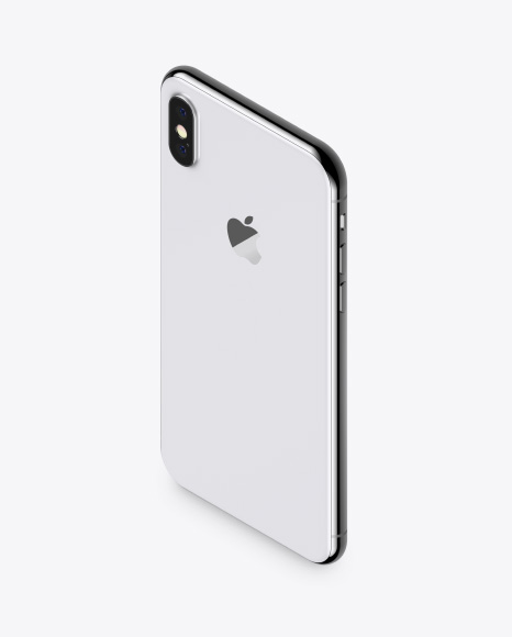 Isometric Apple iPhone X Mockup