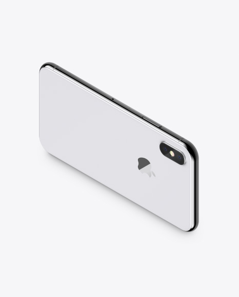 Isometric Apple iPhone X Mockup