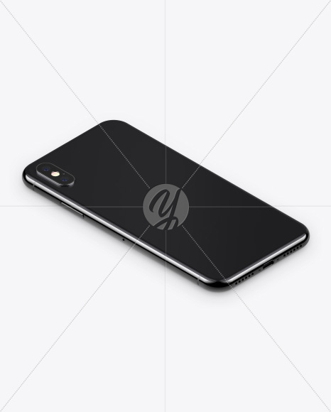 Isometric Apple iPhone X Mockup