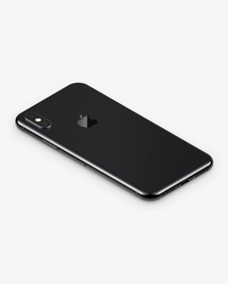 Isometric Apple iPhone X Mockup