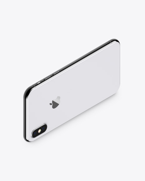 Isometric Apple iPhone X Mockup