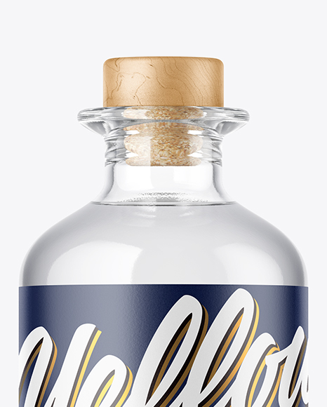 Clear Bottle Mockup