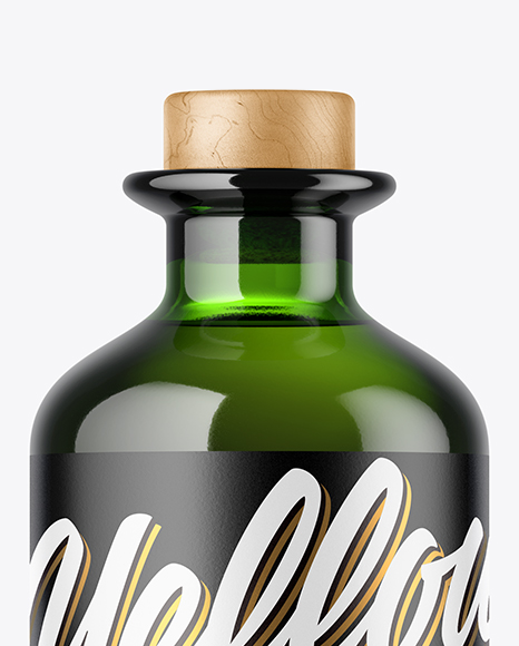 Green Bottle Mockup