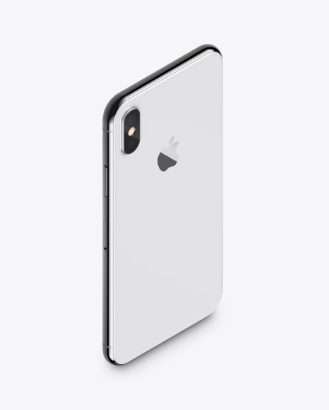 Isometric Apple iPhone X Mockup