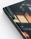 Hardcover Book w/ Matte Cover Mockup