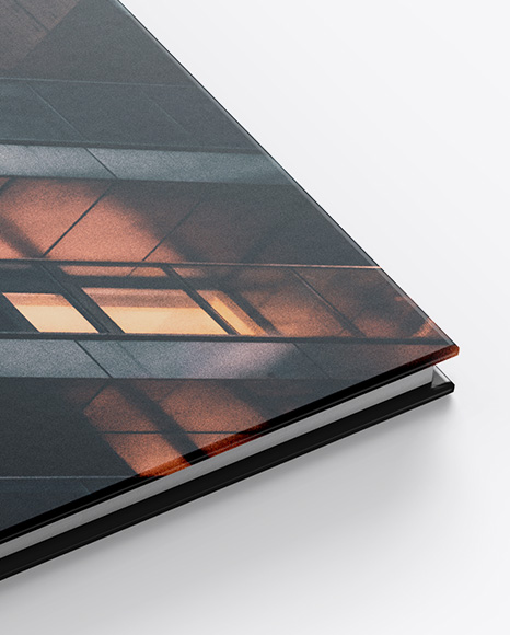 Hardcover Book w/ Matte Cover Mockup