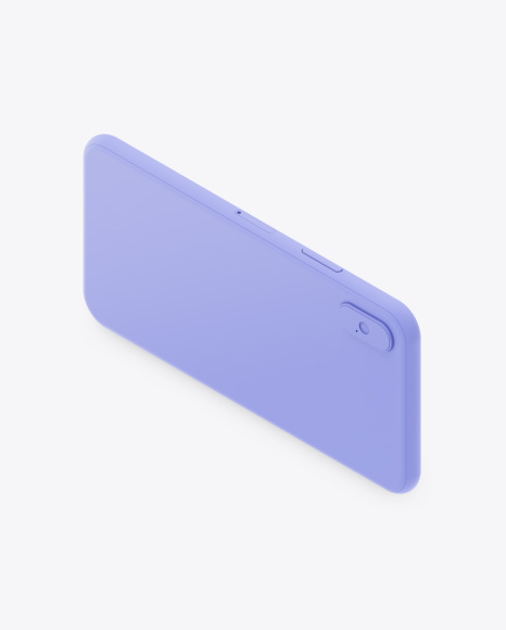 Isometric Clay Apple iPhone X Mockup