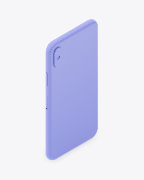 Isometric Clay Apple iPhone X Mockup