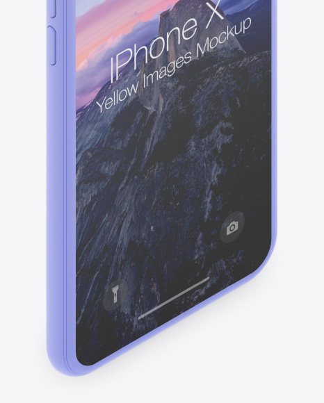 Isometric Clay Apple iPhone X Mockup