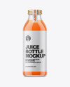 Carrot Juice Bottle Mockup