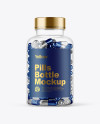 Clear Pills Bottle Mockup