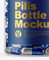 Clear Pills Bottle Mockup