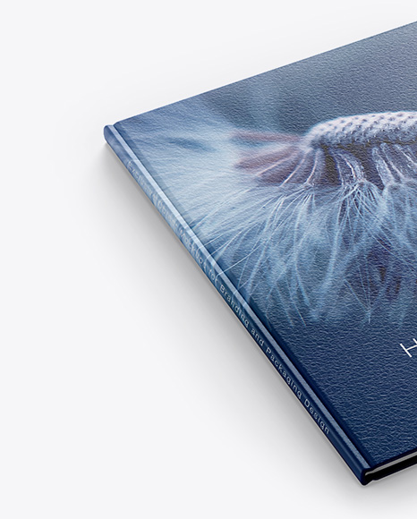 Hardcover Book w/ Leather Cover Mockup