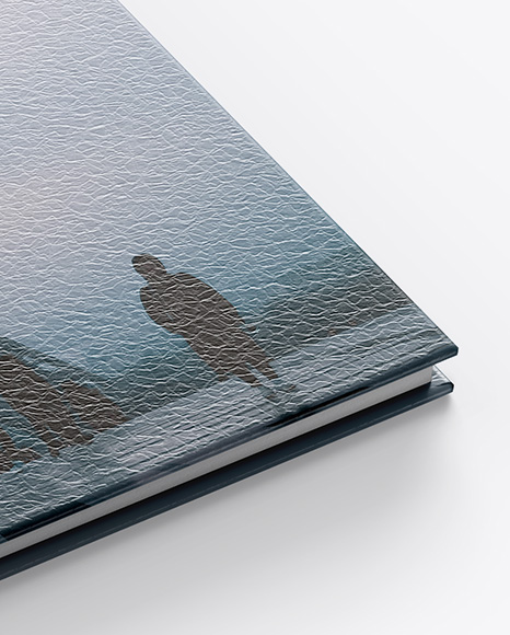 Hardcover Book w/ Leather Cover Mockup