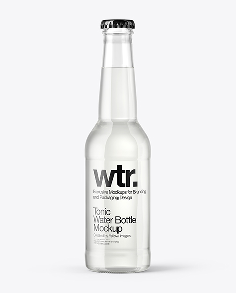 Tonic Water Bottle Mockup