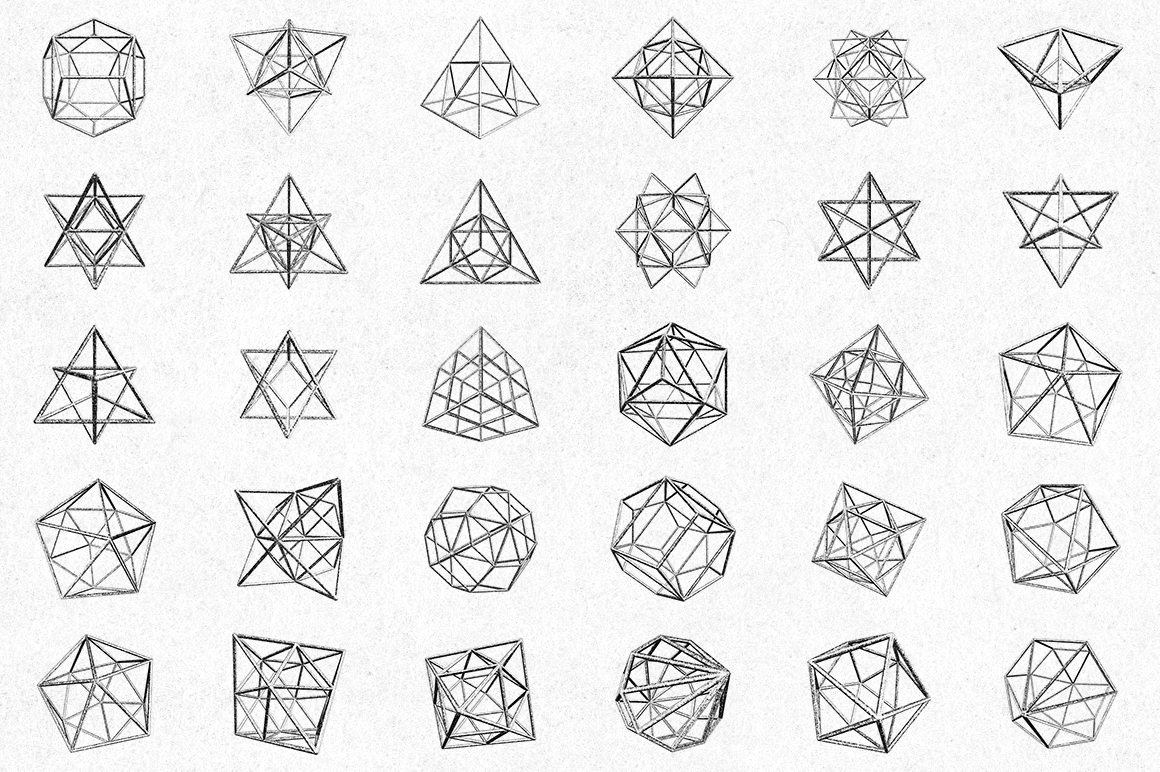 30 Vector Geometric Polygons