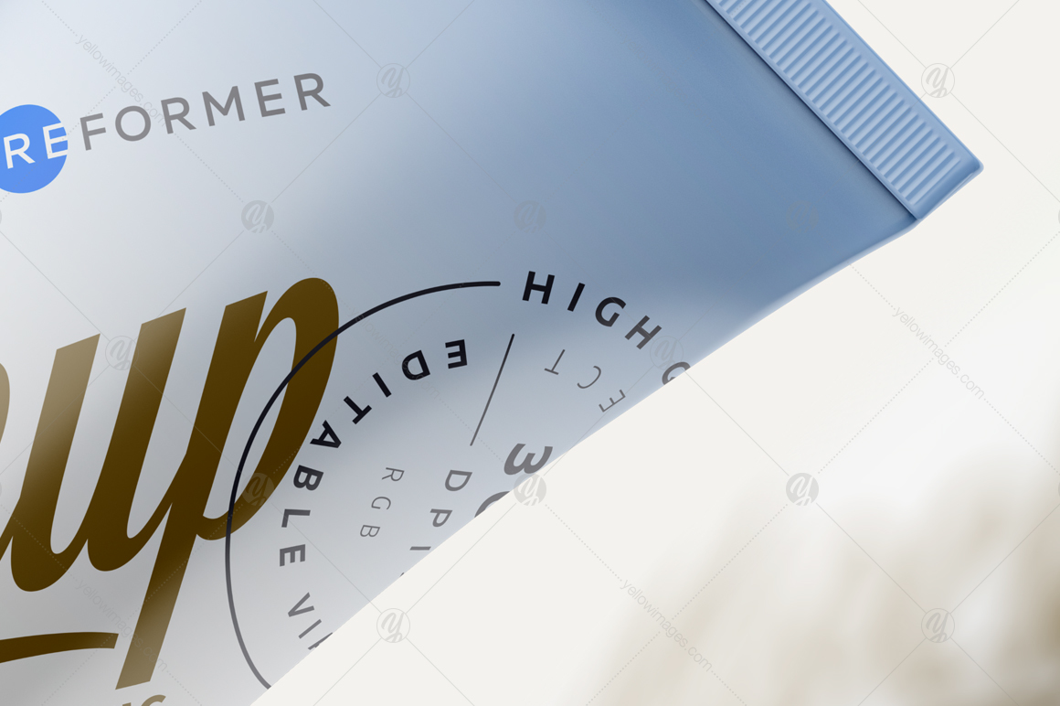 Cosmetic Plastic Tube Mockup Poster Cosmetic Plastic Tube Mockup Poster