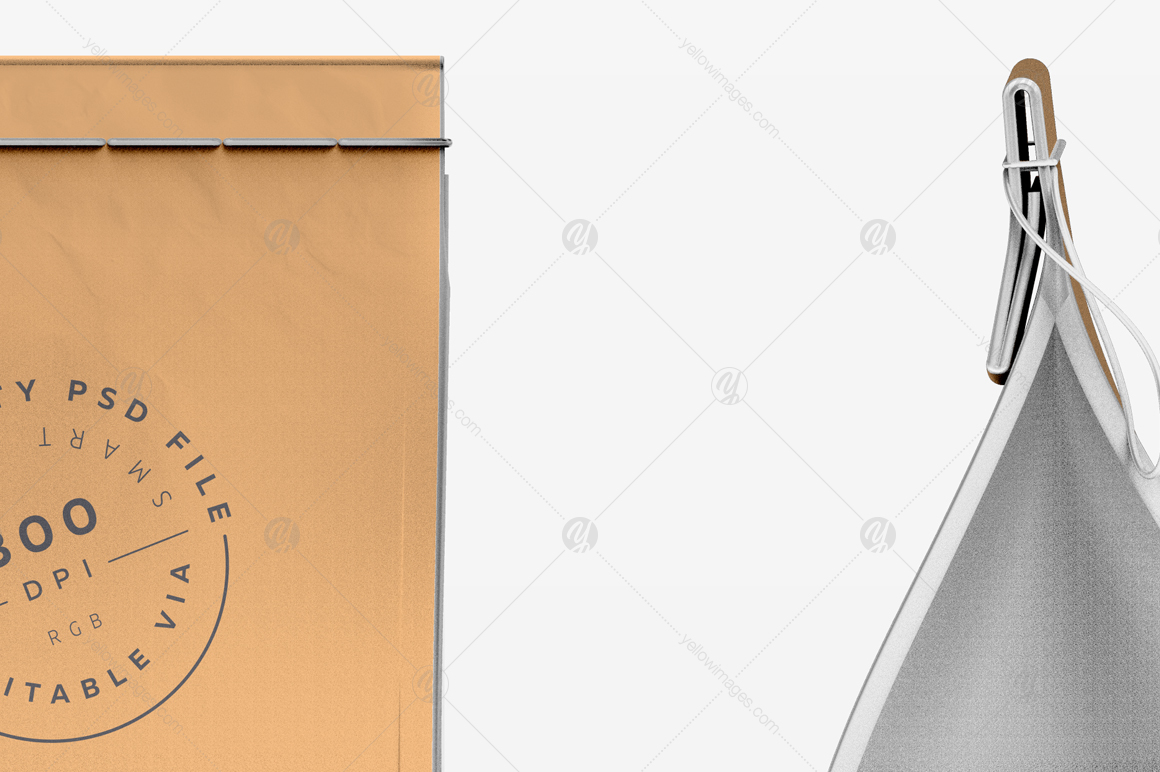 Paper Bag with Window Mockup Paper Bag with Window Mockup