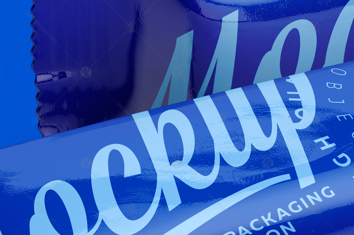 Two Glossy Snack Bars 50g Mockup Two Glossy Snack Bars 50g Mockup