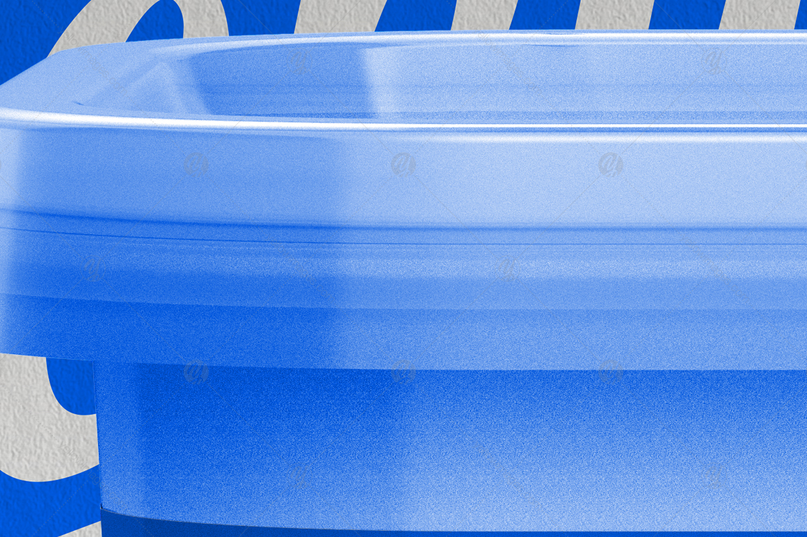 400g Plastic Container Mockup