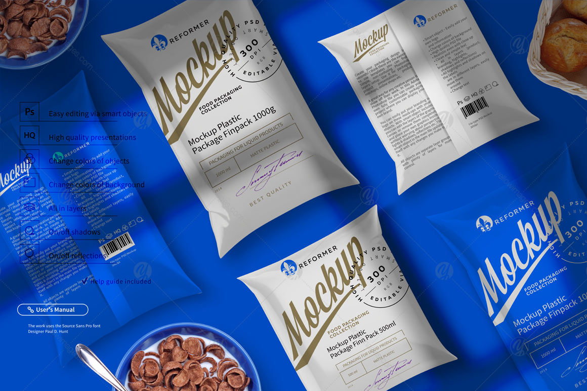 Mockup Poster Finn Pack 500-1000ml Mockup Poster Finn Pack 500-1000ml