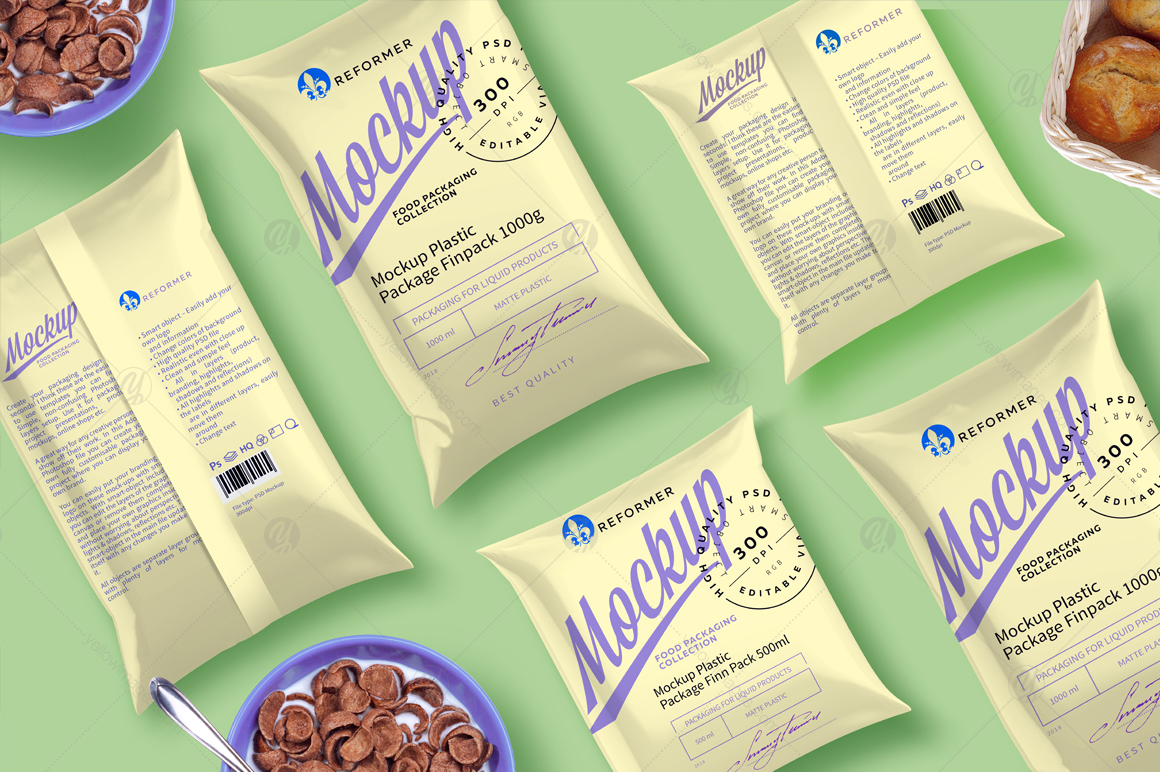 Mockup Poster Finn Pack 500-1000ml Mockup Poster Finn Pack 500-1000ml