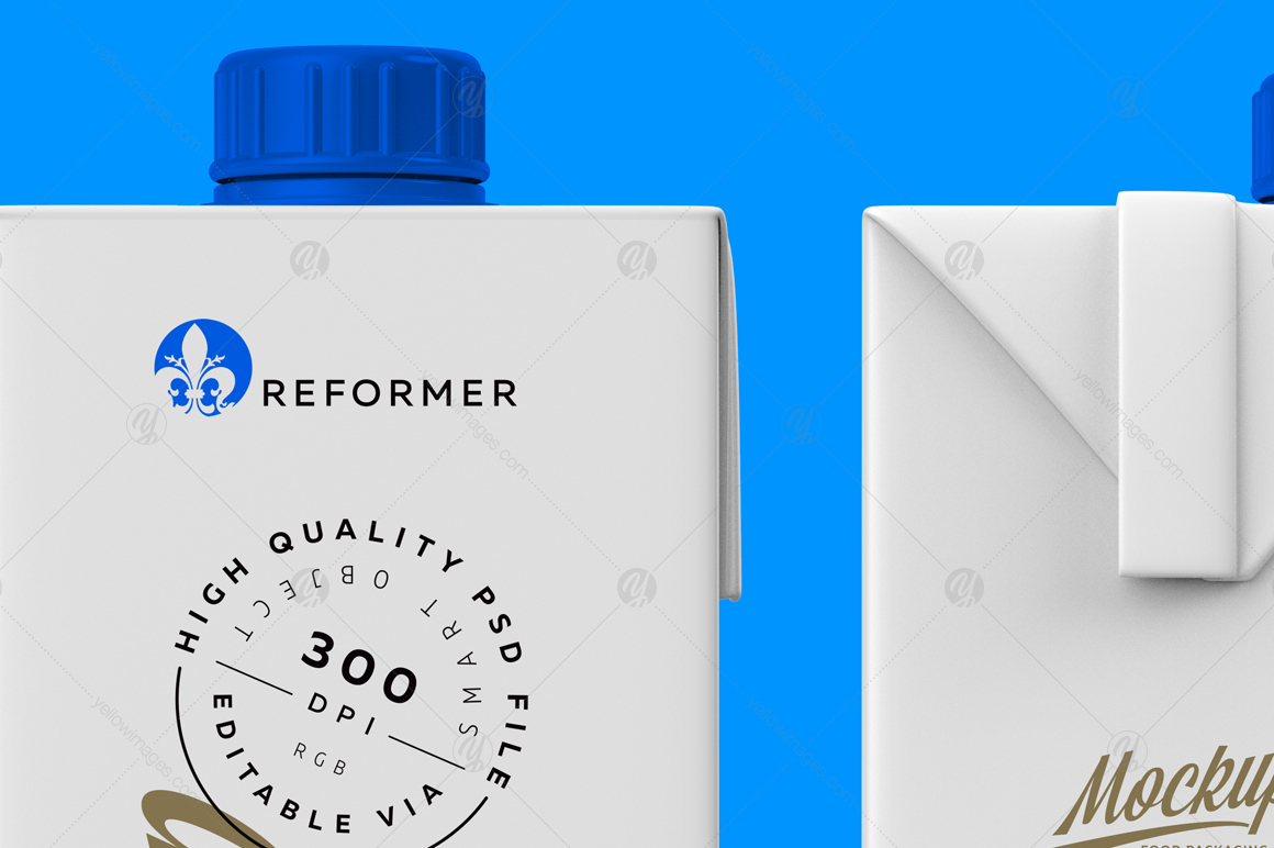 Mockup Package Tetra Brik Square 1L Mockup Package Tetra Brik Square 1L