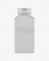 Plastic Pills Bottle Mockup - Front View (Eye-Level Shot) - Free