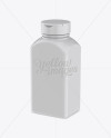 Plastic Pills Bottle Mockup - Halfside View (High-Angle Shot)