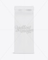Paper Bag w/ a Paper Tin-Tie Mockup - Front View