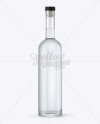 750ml Flint Glass Arizona Bottle with Vodka Mockup