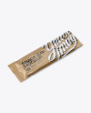 Kraft Snack Bar Mockup - Halfside View (High-Angle Shot)