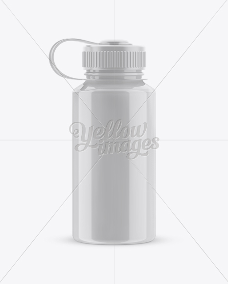 Plastic Reusable Water Bottle Mockup