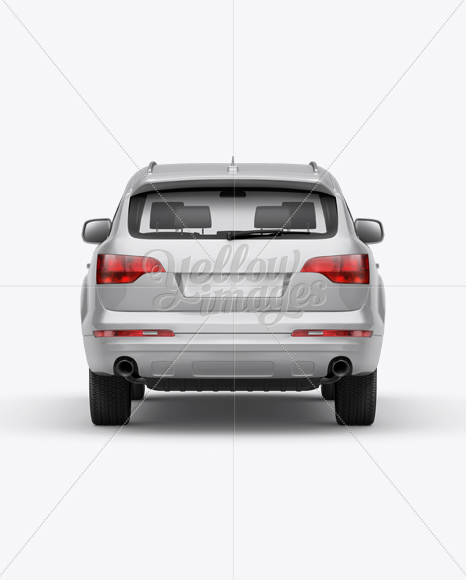 Audi Q7 Mockup - Back View - Free Download Images High Quality PNG, JPG