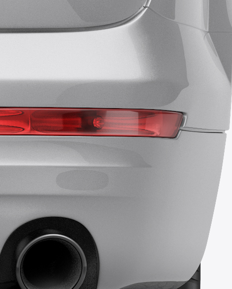 Audi Q7 Mockup - Back View