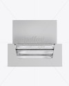 20 Matte Metallic Snack Bars Display Box Mockup - Front View