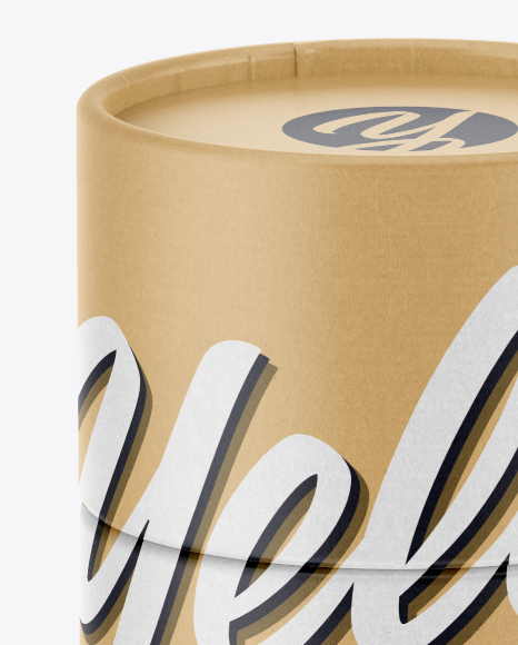 Kraft Paper Tube Mockup