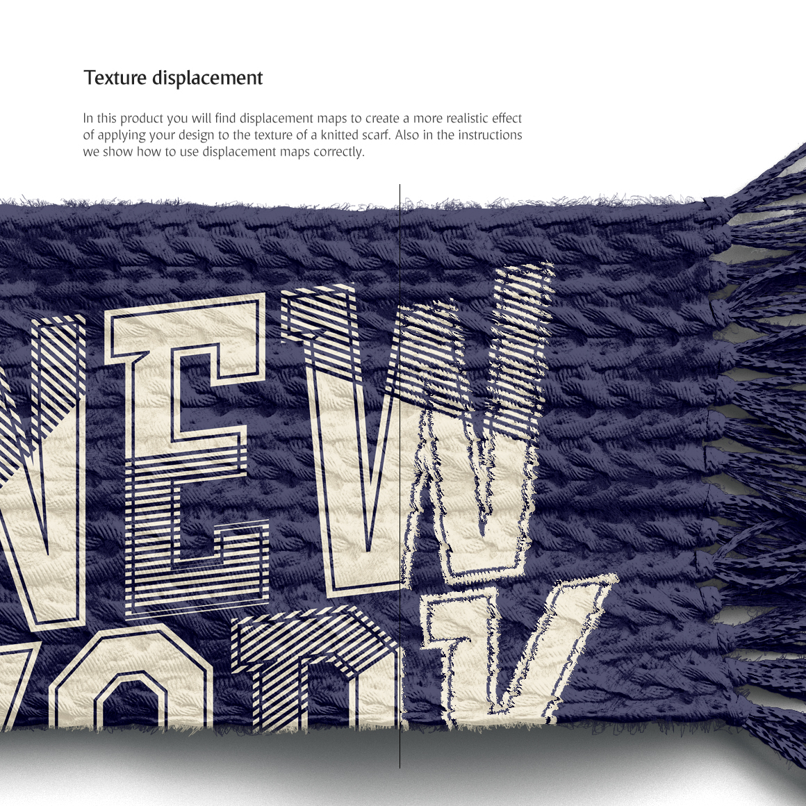 Knitted Scarf Mockups Set Knitted Scarf Mockups Set