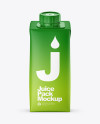 200ml Matte Juice Carton Package Mockup