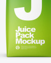 200ml Matte Juice Carton Package Mockup