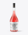1.5L Clear Glass Pink Wine Bottle Mockup