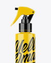 Glossy Spray Bottle Mockup