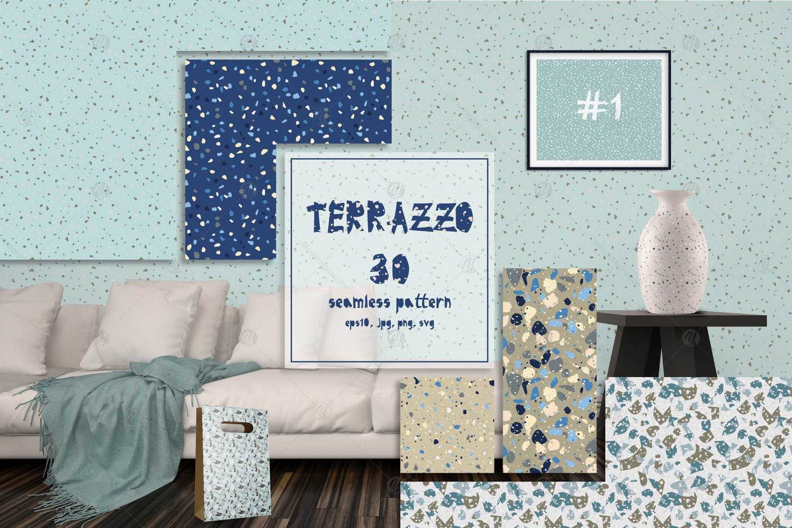 30 terrazzo seamless patterns 30 terrazzo seamless patterns