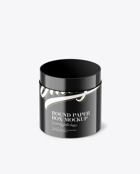 Glossy Paper Box Mockup Glossy Paper Box Mockup