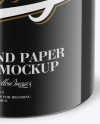 Glossy Paper Box Mockup Glossy Paper Box Mockup