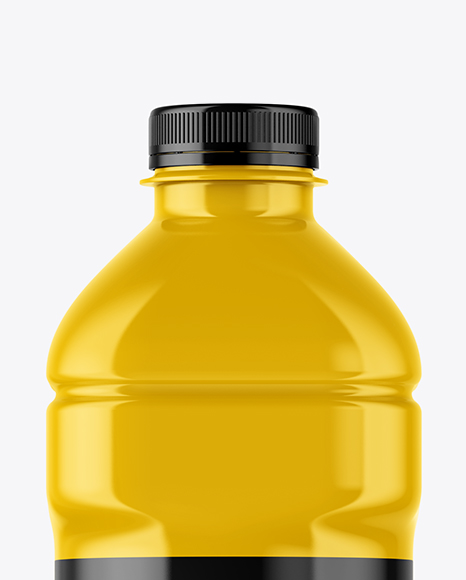 Glossy Plastic Bottle Mockup