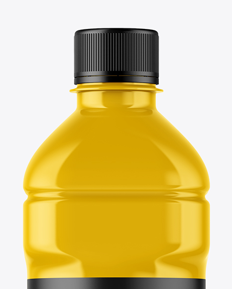 Glossy Plastic Bottle Mockup