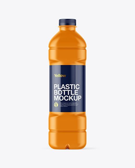 Matte Plastic Bottle Mockup