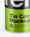 Metallic Tin Can Mockup